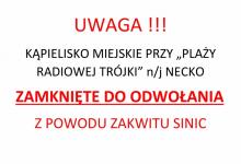 Sanepid zamyka kolejne kąpieliska w regionie. Tym razem Necko.