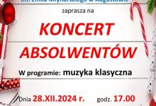 Koncert Absolwentów Państwowej Szkoły Muzycznej I stopnia im. Emila Młynarskiego w Augustowie