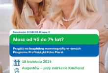 Bezpłatne badania mammograficzne w mobilnej pracowni mammograficznej LUX MED w kwietniu - Augustów