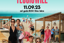 Plakat "Iskra na obcasach" film Teściowie 2