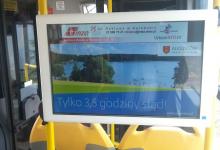 Spot Augustowa w warszawskich autobusach