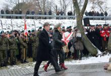 Premier Beata Szydło podczas ogólnopolskich obchodów Narodowego Dnia Pamięci Żołnierzy Wyklętych w Augustowie. Fot. Z. Bartoszewicz