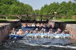 Canoeists locking in the Gorczyca Lock, the Augustów Canal, photo by J. Koniecko